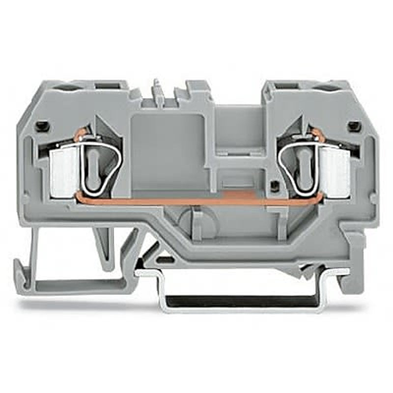 WAGO 281-901-1 281 Series Terminal Block Grey, 4mm², 1-Level, Cage Clamp
