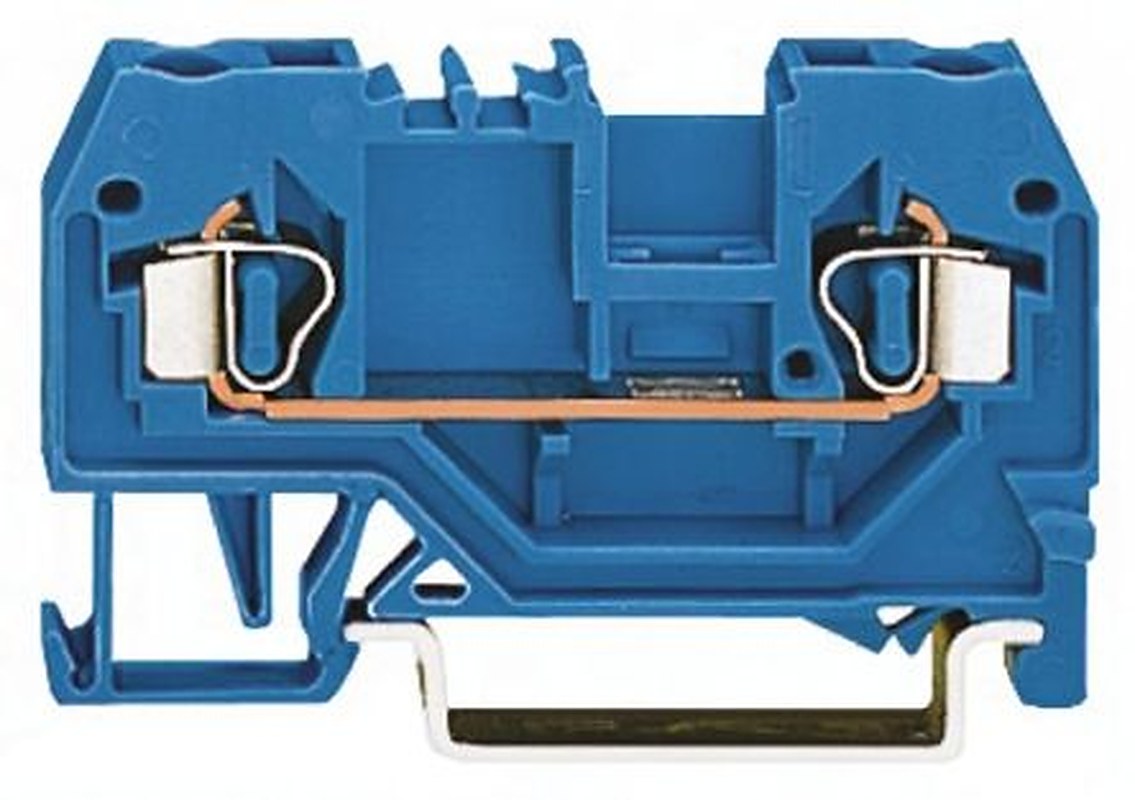 WAGO 281-904 281 Series Feed Through Terminal Block Blue, 4mm², 1-Level, Cage Clamp, ATEX, IECEx