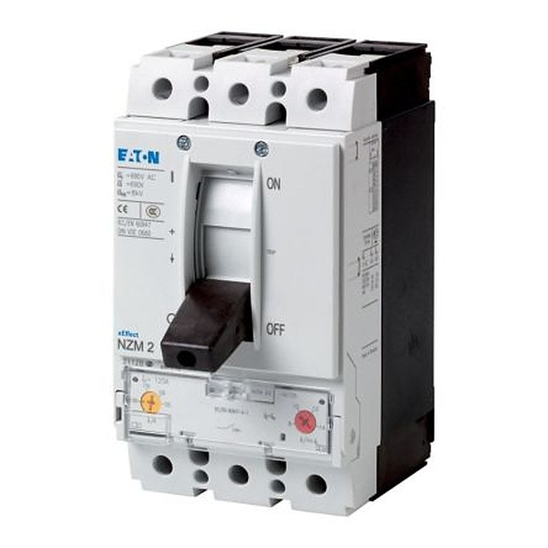 Eaton, NZM, NZM Molded Case Circuit Breaker 3-Pole 100A, Breaking Capacity 5 kA, Fixed