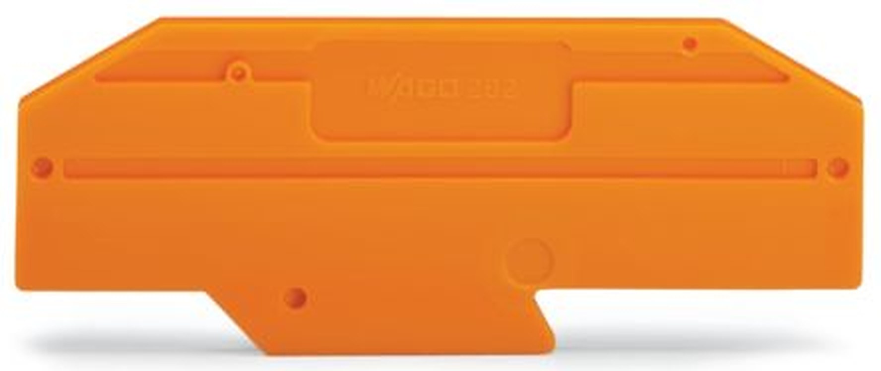 WAGO 282 Series End Plate for Use with Rail Mount Terminal Blocks