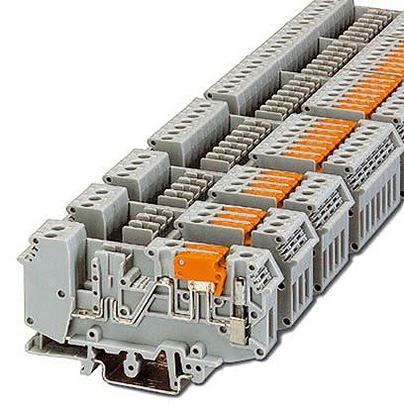 Phoenix Contact 2820709 URELG Series DIN Rail Terminal Block Grey, 0.2mm², 4 mm², Screw