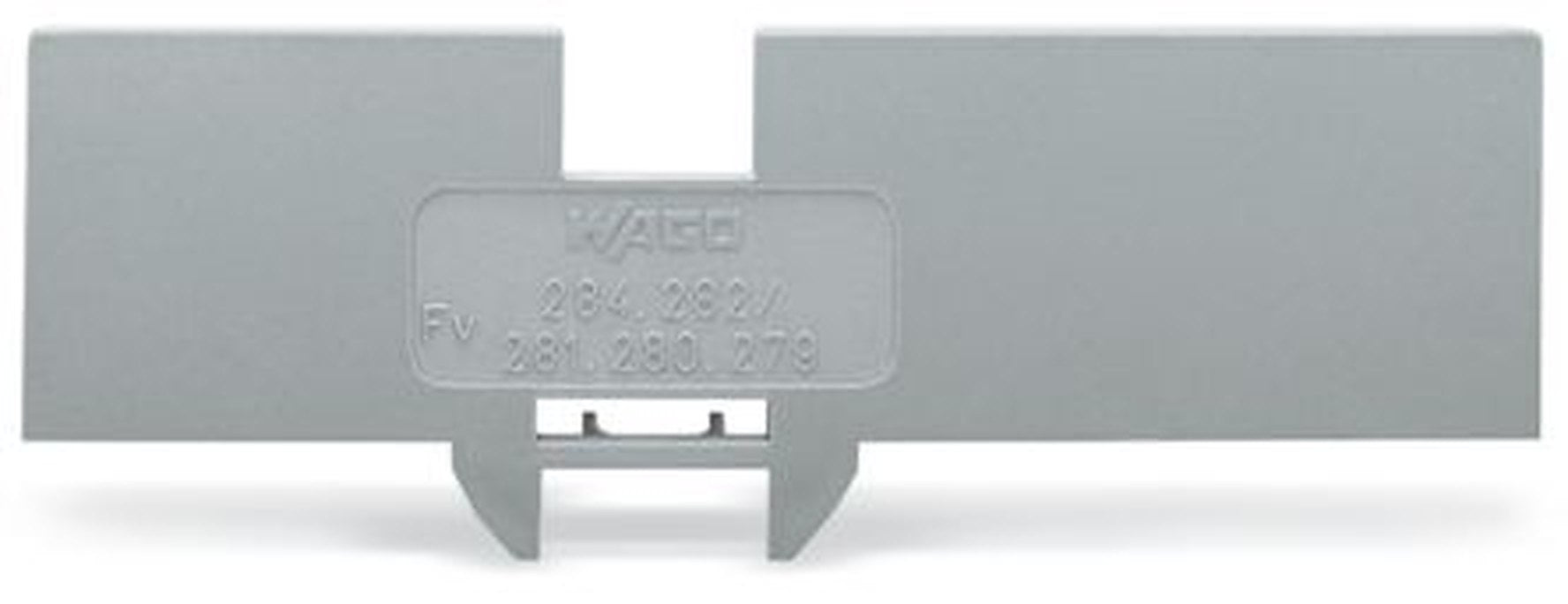 WAGO 284 Series Cover Plate for Use with 4 Conductor Terminal Blocks 279-831, 280-833 And 281-652