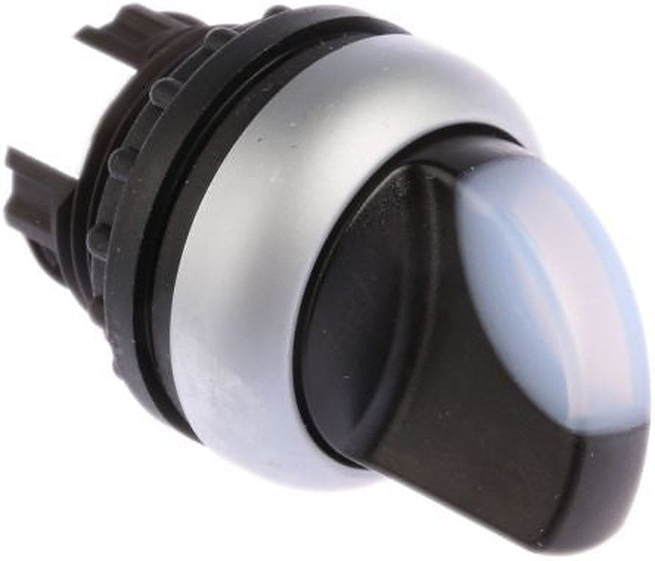 Eaton RMQ-Titan Series 2 Position Illuminated Selector Switch Head, 23 mm Cutout, White Handle, IP66