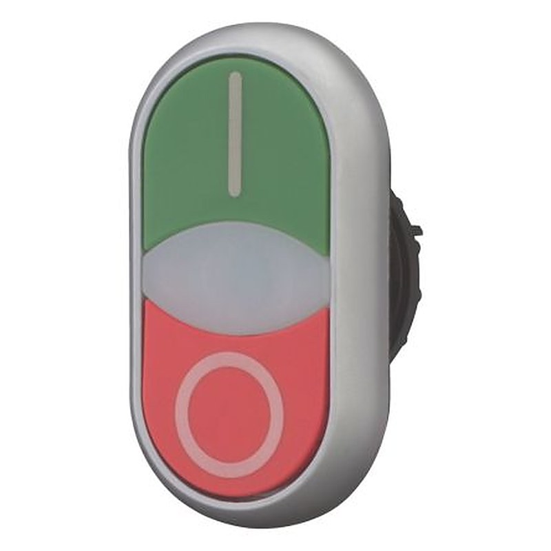 Eaton RMQ Titan M22 Series Green, Red Momentary Push Button Head, 22.5 mm Cutout, IP66