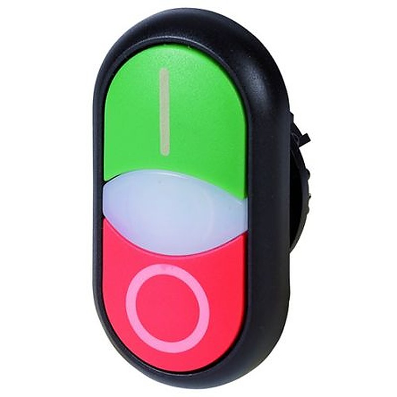 Eaton M22 Series Green, Red Push Button Switch, 22.5 mm Cutout, IP66, IEC/EN 60947-5, UL 508, DNV GL, LR, CSA, IEC/EN