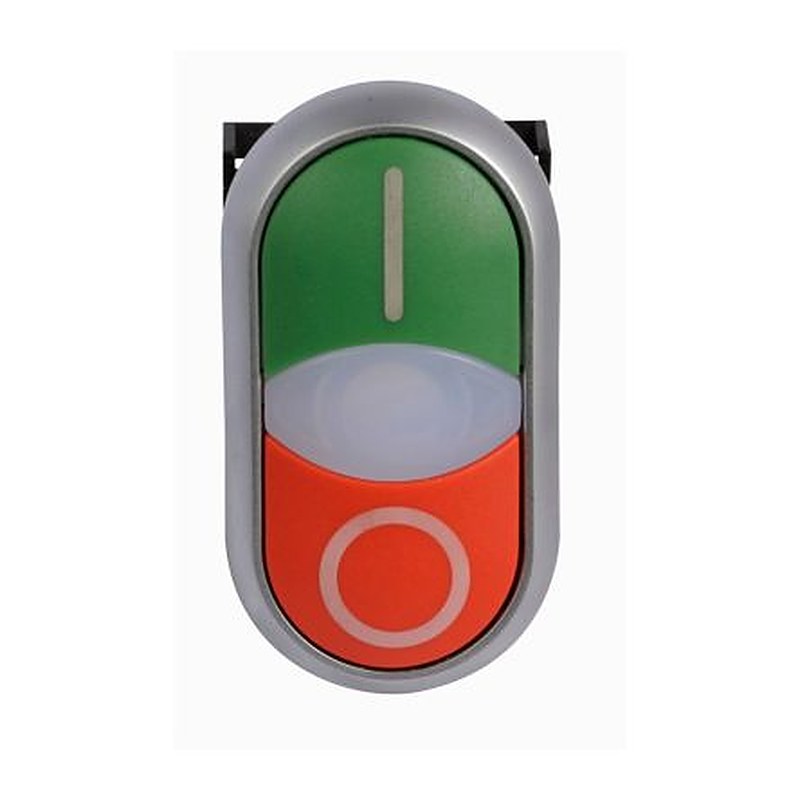 Eaton M22 Series Illuminated Illuminated Push Button, Momentary, Screw, 22.5 mm Cutout, White LED, IP66