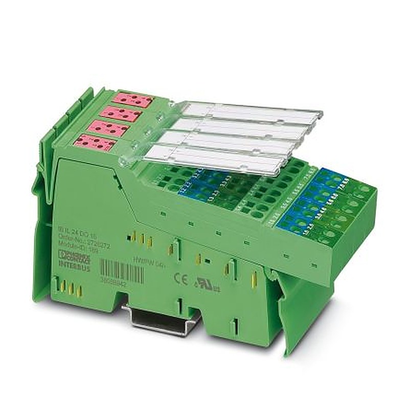 Phoenix Contact IB IL 24 DO 16-PAC/SN Series Digital Output Module for Use with Inline Station