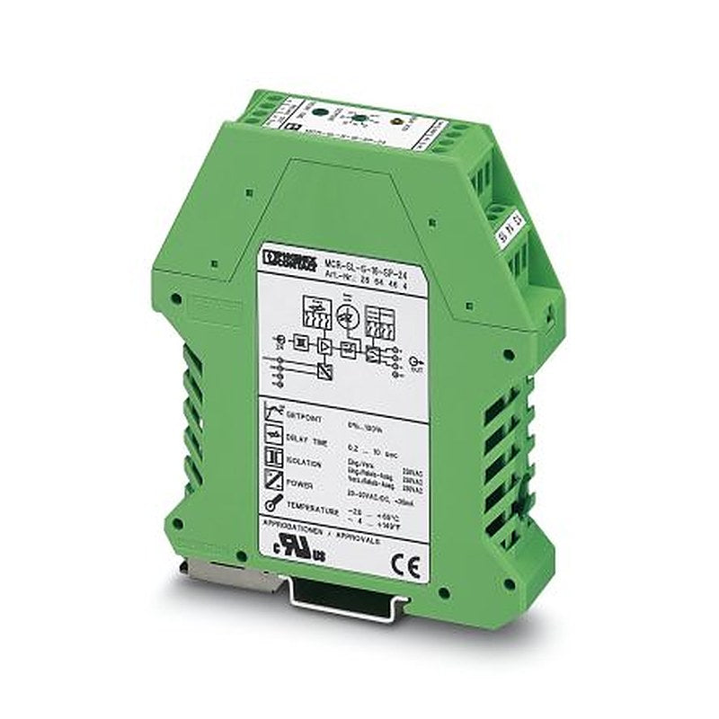 Phoenix Contact MCR-VAC Series Current Measuring Transducer, Current Input, Relay Output, 20V dc, 30 V dc Supply, ATEX