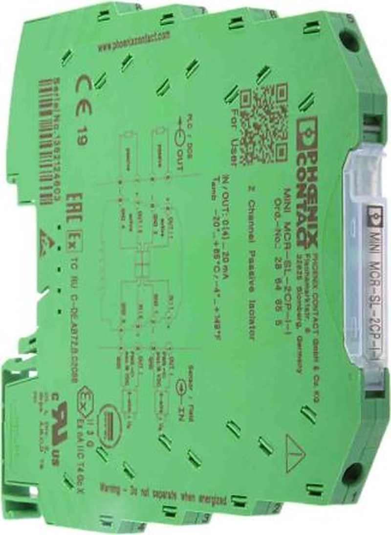 Phoenix Contact MINI MCR Series Signal Conditioner, Current Input, Current Output, 18V Supply, Div 2, Class I, Groups A,
