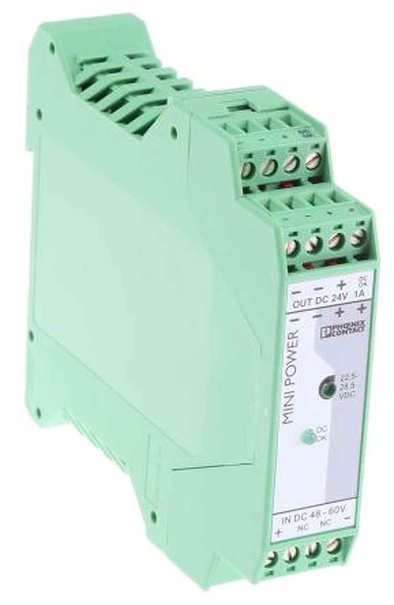 Phoenix Contact MINI-PS-48-60DC/24DC/1 DC/DC Converter, 24V dc/ 1 A, 75V dc Input, 48V Input, DIN Rail 24 W, 70 °C Max
