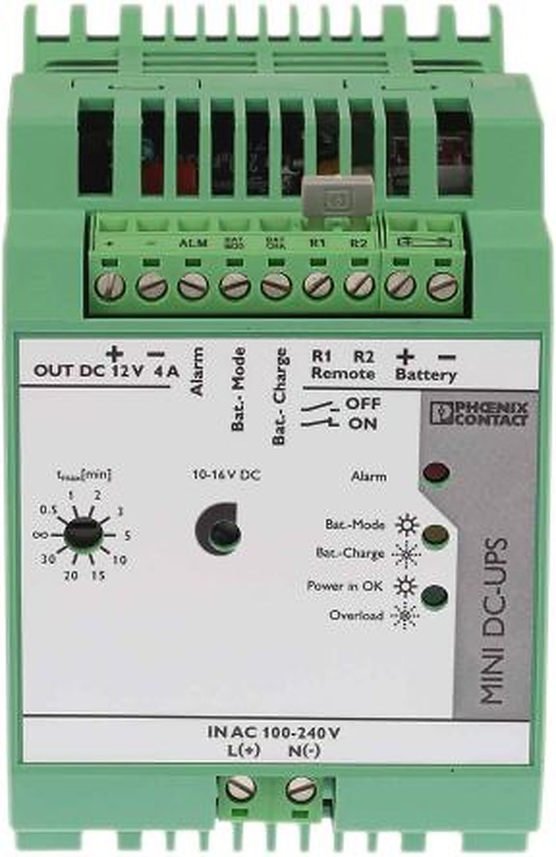 Phoenix Contact 100V ac, 240 V ac Input DIN Rail Uninterruptible power supply, MINI-DC 48 W