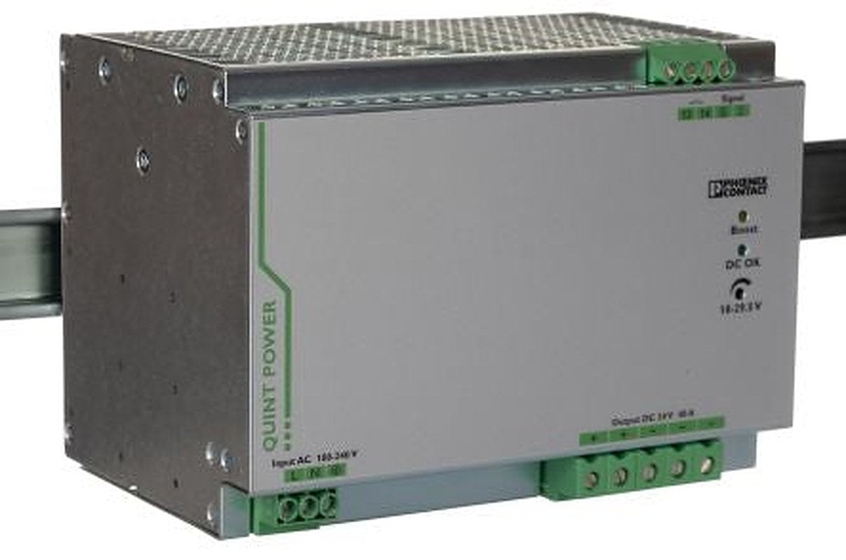 Phoenix Contact QUINT POWER Switched Mode DIN Rail Power Supply 300 V dc, 264V ac AC/DC Input 29.5V dc, 40 A Output DC