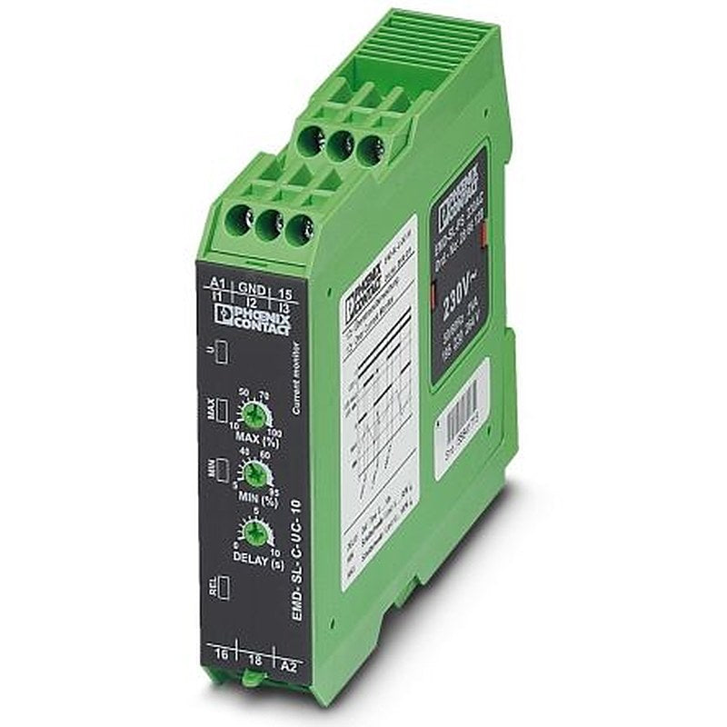 Phoenix Contact Monitoring Relay, 1 Phase, 230 V ac Monitor Range, SPDT, DIN Rail, 230V ac, 24 V ac 24 V dc