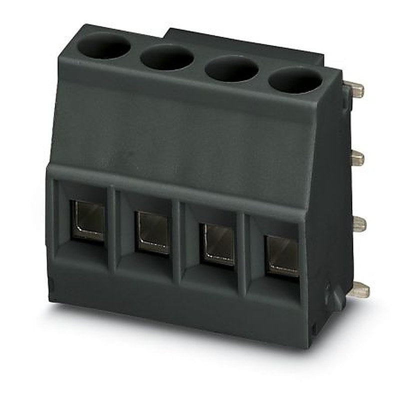 Phoenix Contact 5/4-R BK, MKDSO 2 Series PCB Terminal Block, 4-Contact, 5 mm Pitch, Surface, 1 Row