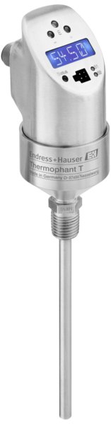 The Endress+Hauser Thermophant T TTR31 is a compact temperature switch for the safe monitoring of process temperatures. The device is available with different outputs and process connections. Function control and information on-site thanks to LEDs and digital display Integrated switching electronics for decentral and economic process monitoring and control Long-term stable temperature sensor made of platinum (Pt100 class A as per IEC 60751)
