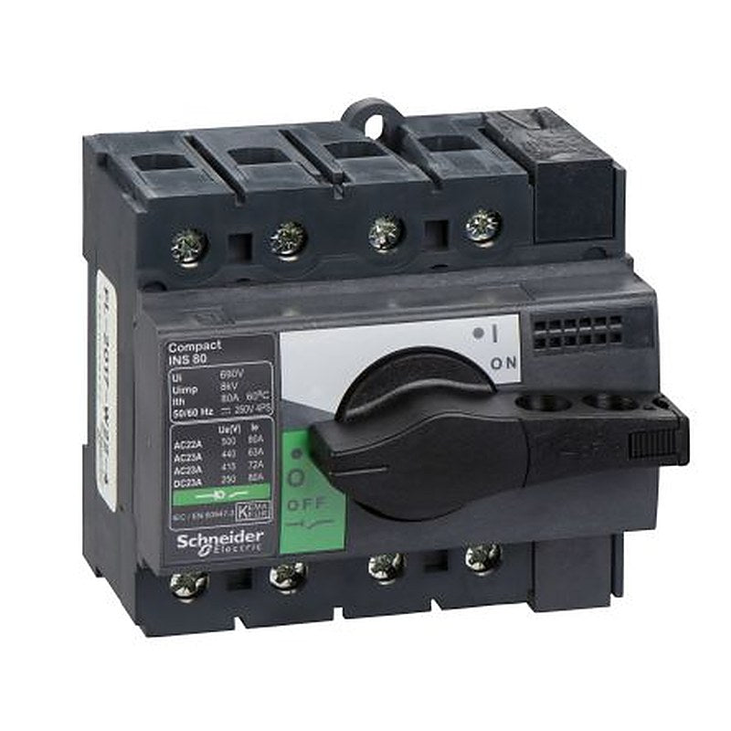 Schneider Electric 4-Pole DIN Rail Isolator Switch -