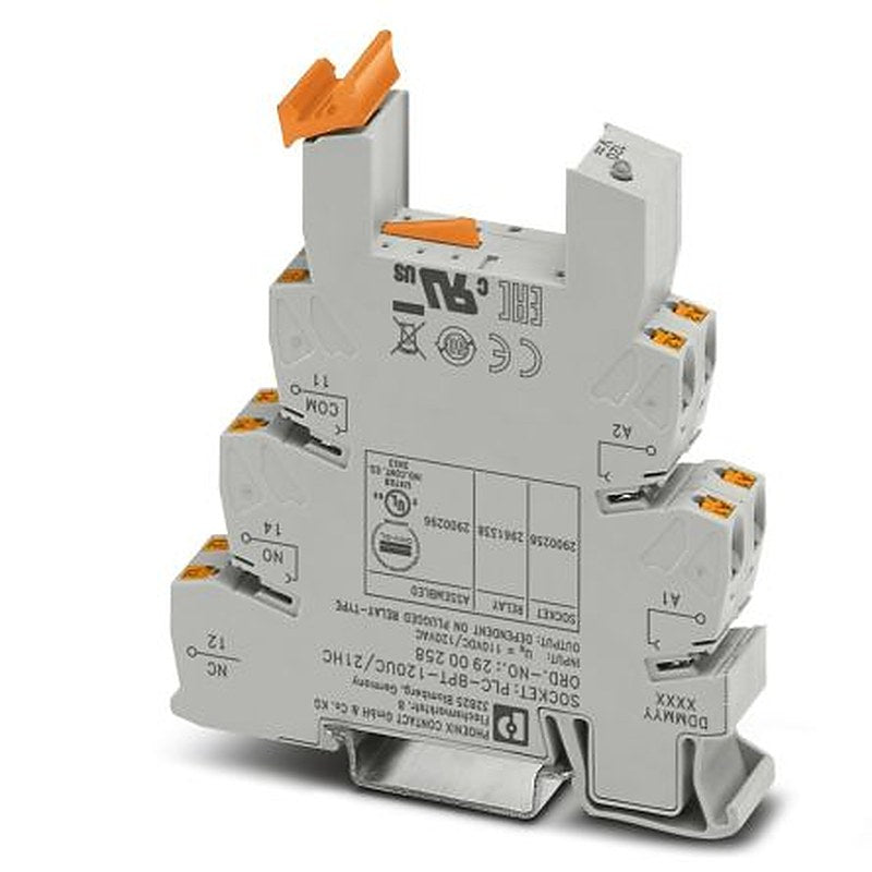 Phoenix Contact PLC-BPT 1 Way 120V ac/dc DIN Rail Relay Socket