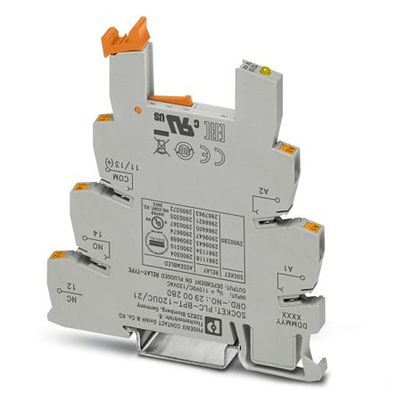 Phoenix Contact PLC-BPT-120UC/21 DIN Rail Relay Socket