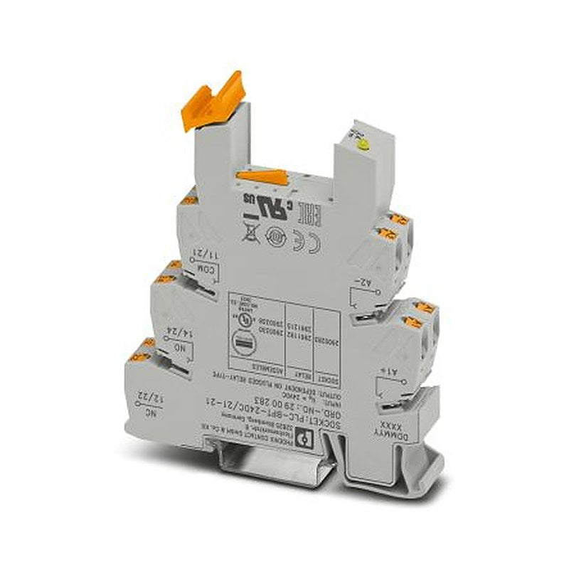Phoenix Contact PLC-BPT- 24DC/21-21 2 Way 24V dc DIN Rail Relay Base