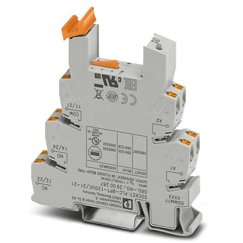 Phoenix Contact PLC-BPT-120UC/21-21 DIN Rail Relay Socket