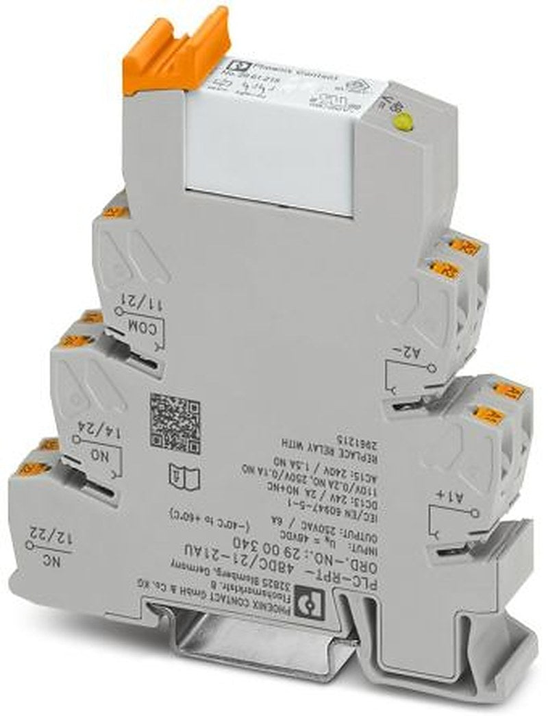 Phoenix Contact PLC-RPT Series Relay for Use with DIN Rail NS 35/7