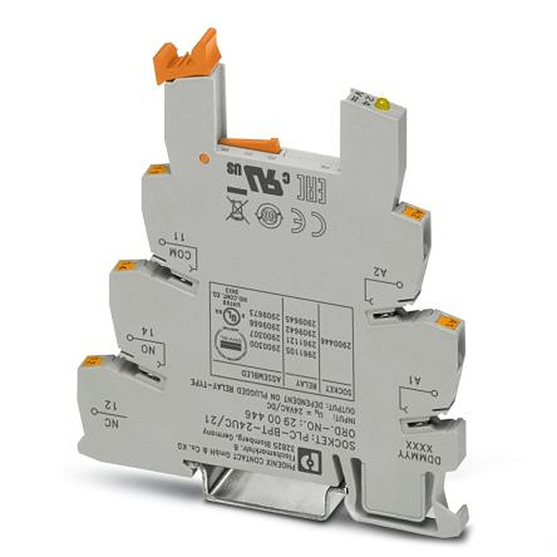Phoenix Contact PLC-BPT24UC/21 DIN Rail Relay Socket