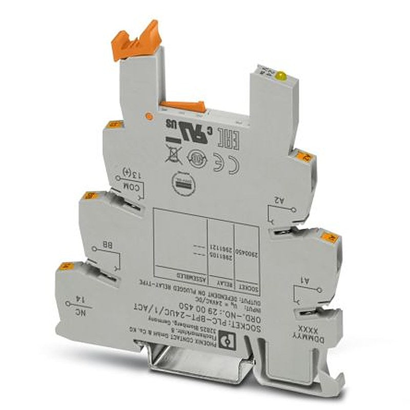 Phoenix Contact PLC-BPT24UC/ 1/ACT DIN Rail Relay Socket