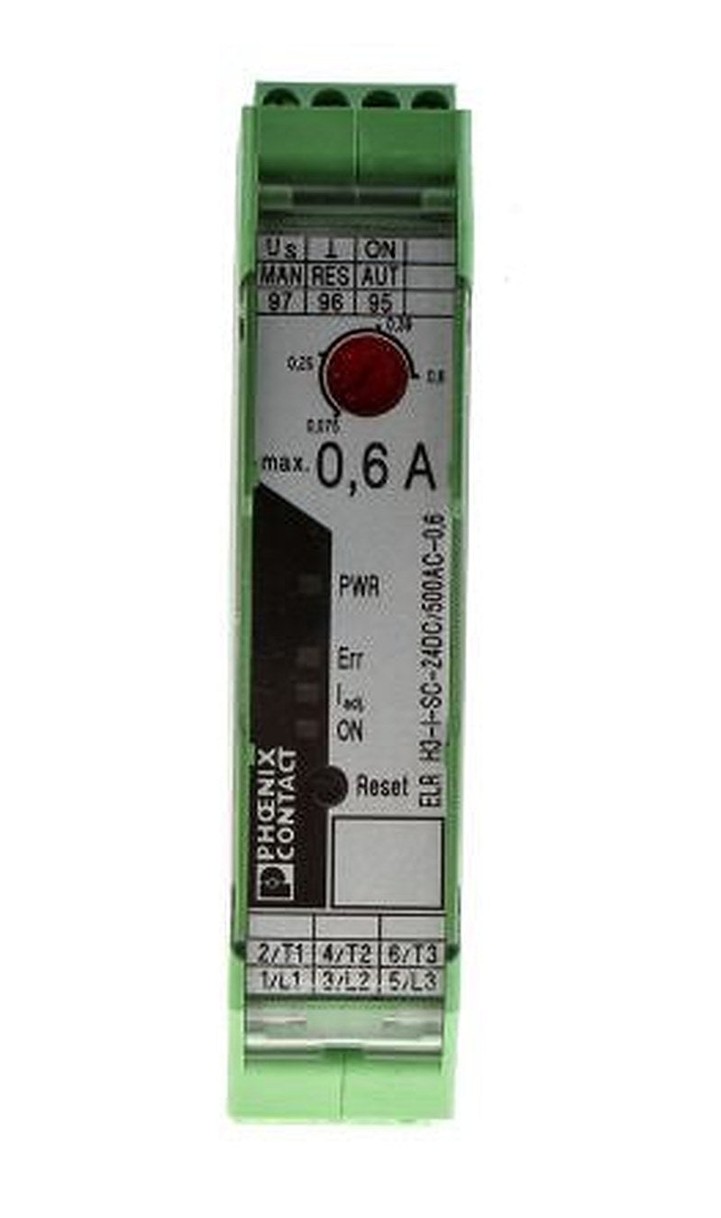 Phoenix Contact ELR H3-I-SC- 24DC/500AC-0.6 Motor Starter, Direct on Line, 550V ac, 0.18 kW, 3 Phase, IP20