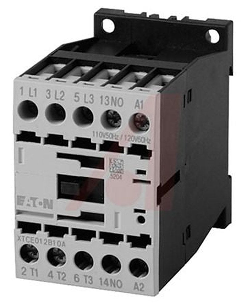 Eaton DILM Contactor, 110V ac Coil, 3-Pole, 15 A, 7.5 kW 110V ac, 3 NO, 400V ac