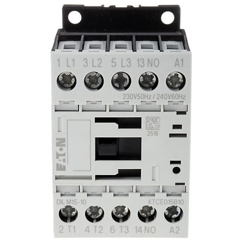 Eaton DILM Contactor, 230V ac Coil, 3-Pole, 15 A, 7.5 kW 230V ac, 3 NO, 400V ac