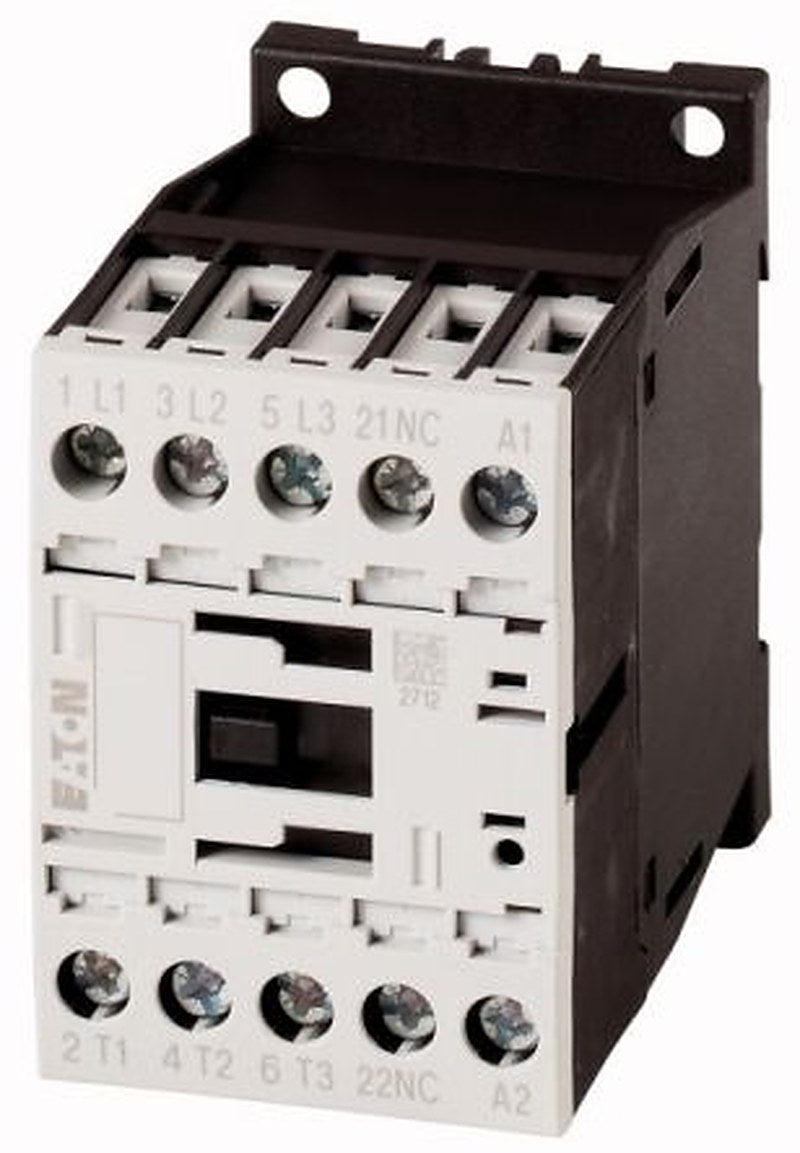 Eaton DILM Contactor, 220V ac/dc, 230 V ac/dc Coil, 3-Pole, 15.5 A, 3.5 kW, 1 NO, 400V
