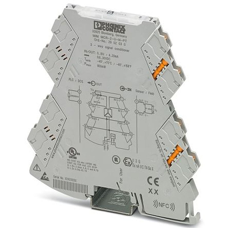 Phoenix Contact MINI MCR Series Signal Conditioner, Voltage Input, Current Output, 30V dc, 9.6 V dc Supply, CCC, UL,