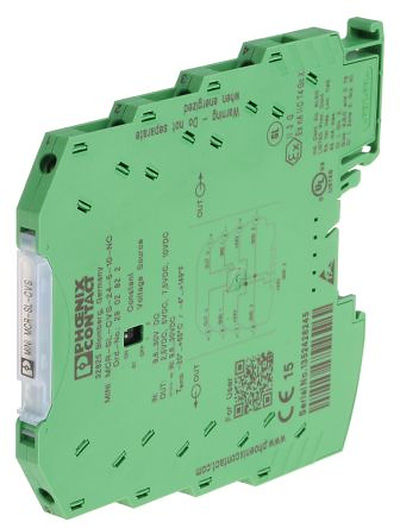 Phoenix Contact 3RS7025 Series Signal Conditioner, Voltage Input, Voltage Output, 30V dc, 9.6 V dc Supply