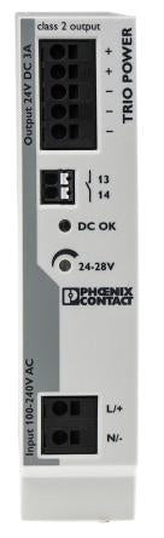 Phoenix Contact TRIO POWER DIN Rail Power Supply 264V ac, 264 V ac AC Input 28V, 3 A Output DC 72 W