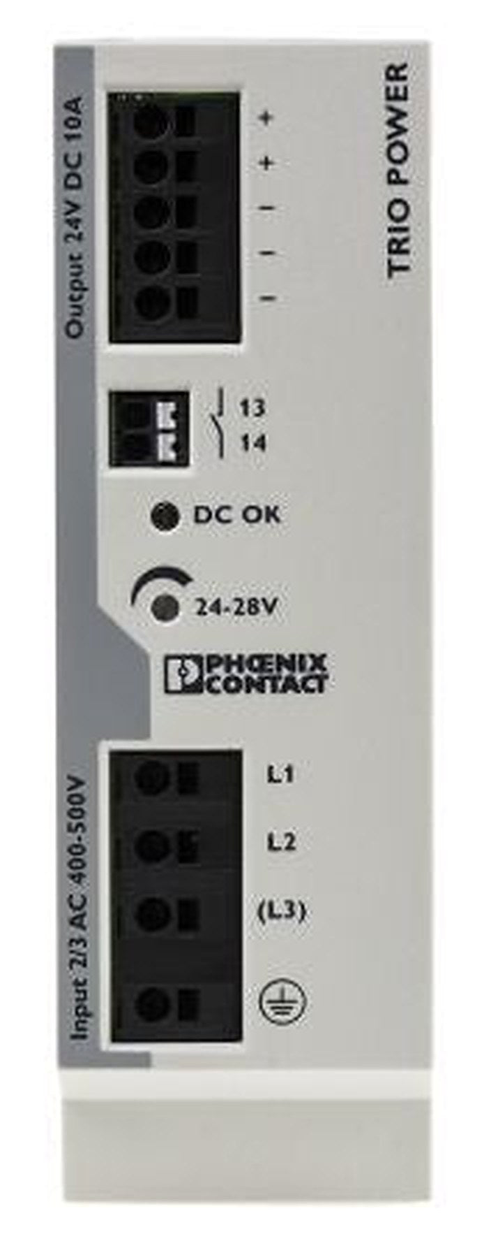 Phoenix Contact TRIO POWER Switched Mode DIN Rail Power Supply 575V ac AC Input 28V dc, 10 A Output DC 240 W
