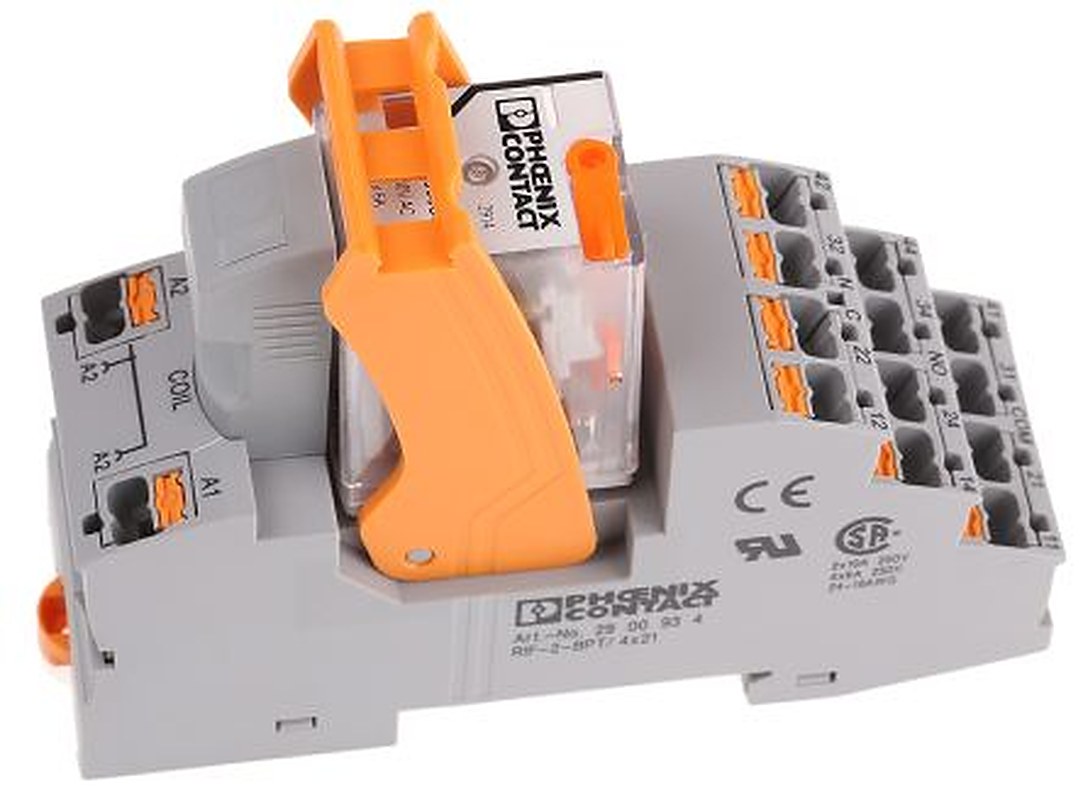 Phoenix Contact DIN Rail Power Relay, 230V ac Coil, 5A Switching Current, 4PDT
