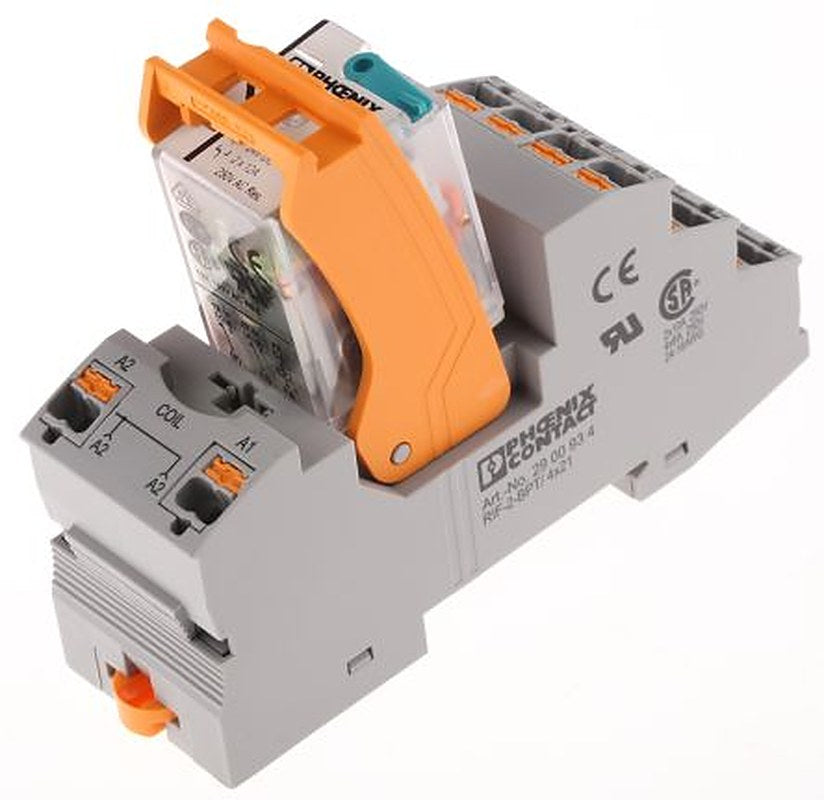 Phoenix Contact DIN Rail Interface Relay, 24V dc Coil, 5mA Switching Current, DPDT