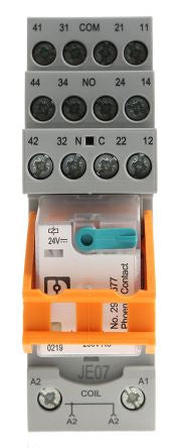Phoenix Contact RIF-2-RSC-LDP-24DC/4X21 Series Interface Relay, DIN Rail, 24V dc Coil, 4PDT, 42mA