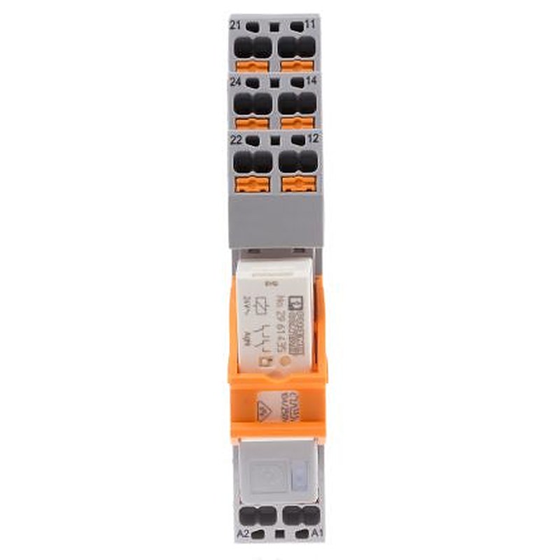 Phoenix Contact DIN Rail Power Relay, 24V ac Coil, 12A Switching Current, DPDT