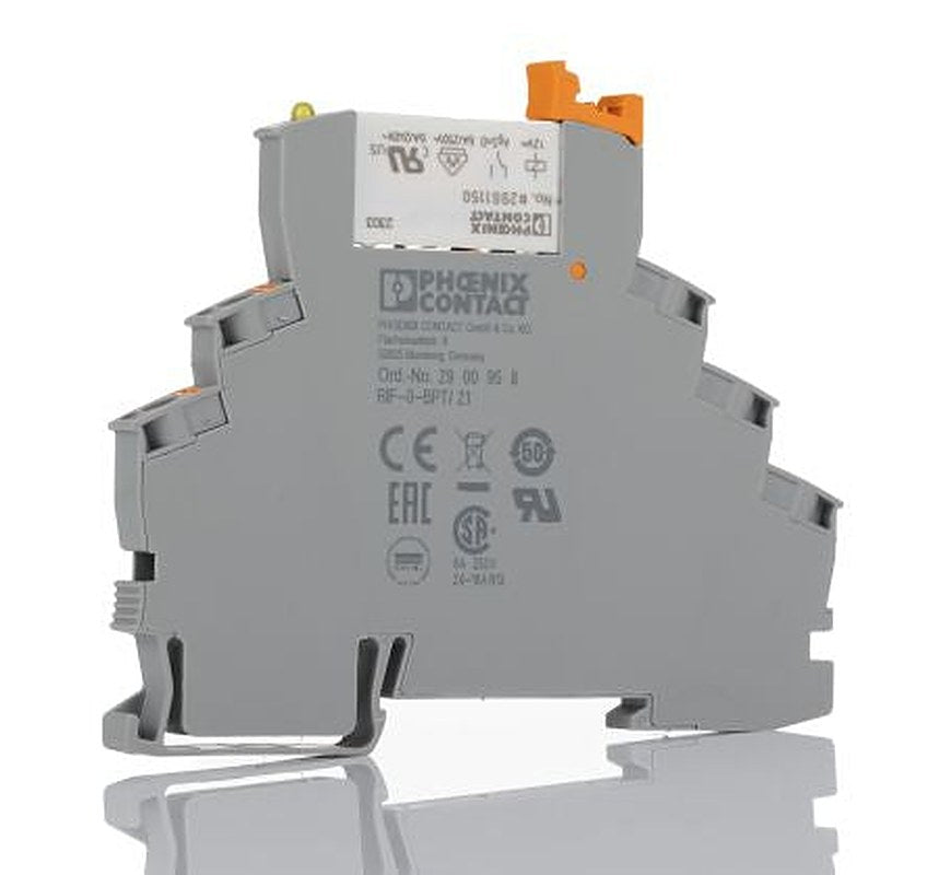 Phoenix Contact DIN Rail Interface Relay, 12V dc Coil, 6A Switching Current, SPDT