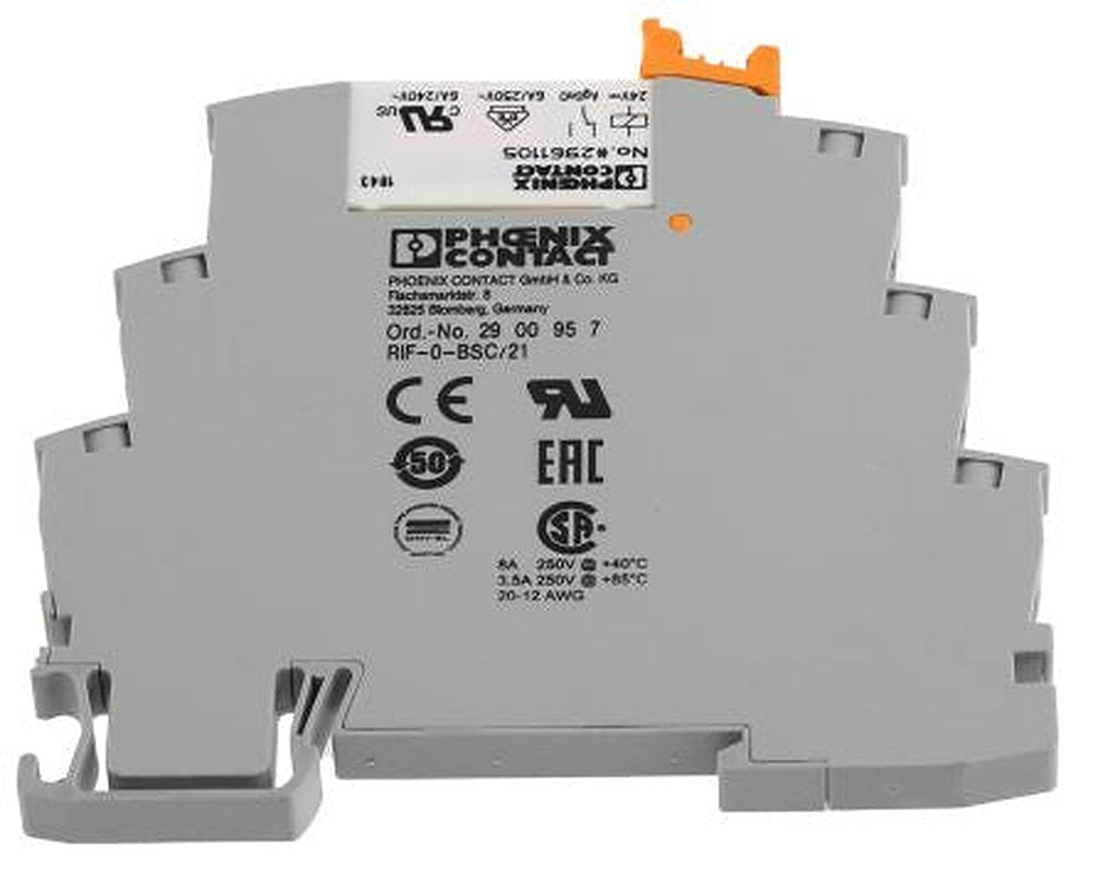 Phoenix Contact RIF-0-RSC-24DC/21 Series Interface Relay, DIN Rail, 24V dc Coil, SPDT, 9mA