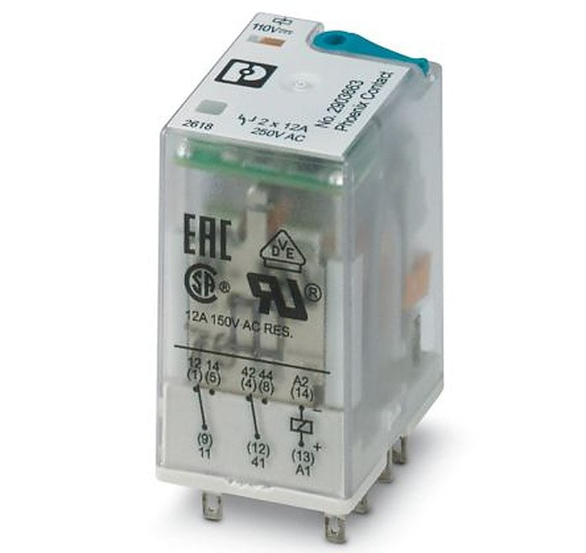 Phoenix Contact Power Relay, 110V dc Coil, 30A Switching Current, DPDT