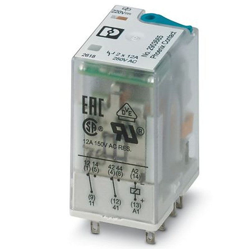 Phoenix Contact Power Relay, 220V dc Coil, 30A Switching Current, DPDT