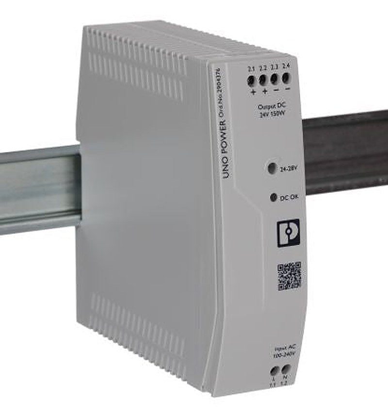 Phoenix Contact UNO POWER Switch Mode Power Supply DIN Rail Power Supply 264V ac AC Input 28V dc, 6.25 A Output DC 150 W