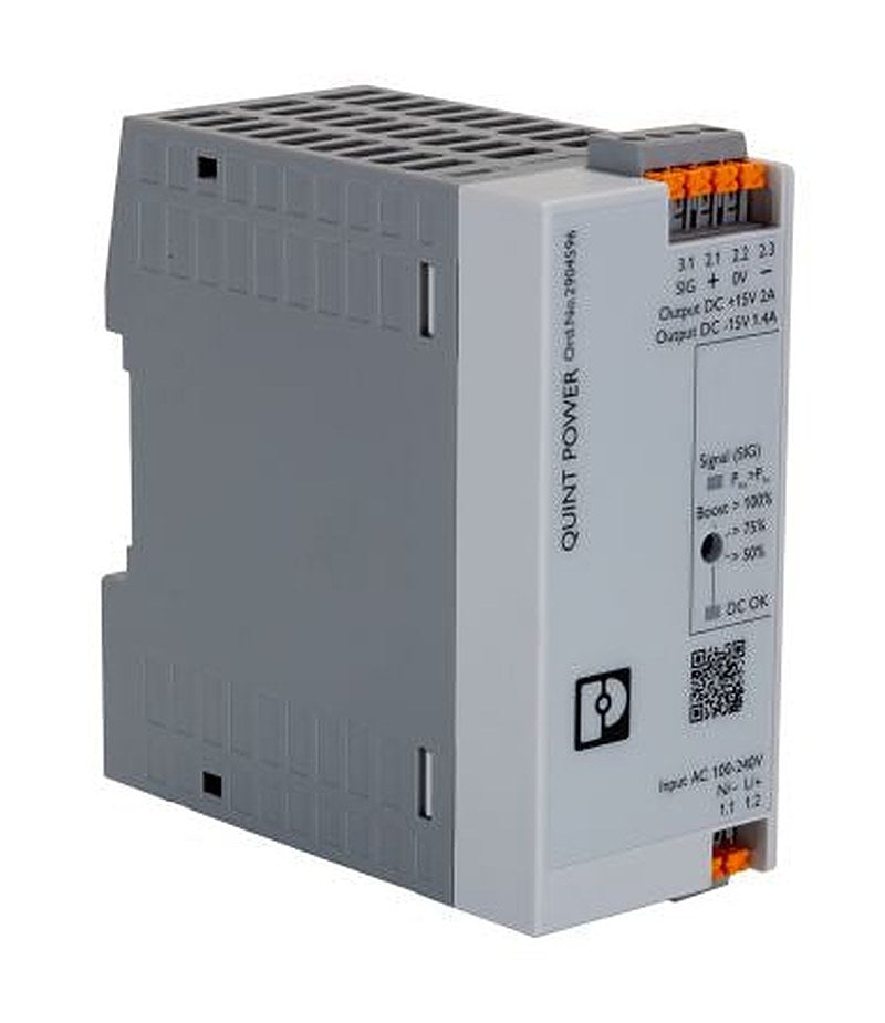 Phoenix Contact QUINT POWER Switched Mode Power Supply DIN Rail Power Supply 250V ac AC Input 15V dc, 2 A Output DC 100