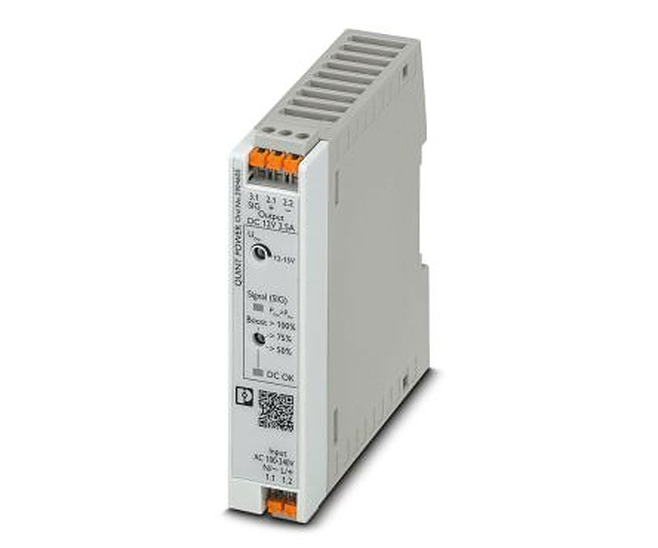 Phoenix Contact QUINT POWER Switched Mode DIN Rail Power Supply 250V ac/dc AC/DC Input 15V dc, 2.5 A Output DC 54 W