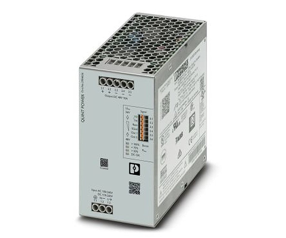 Phoenix Contact QUINT POWER DIN Rail DIN Rail Power Supply 250V ac/dc AC/DC Input 48V dc, 10 A Output DC 480 W