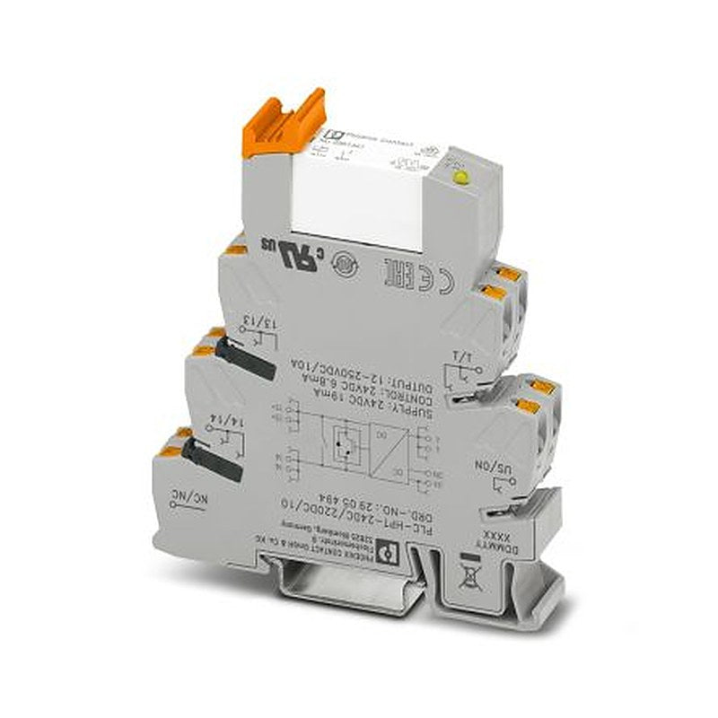 Phoenix Contact Solid State Relay, 10 A Load, DIN Rail Mount, 250 V Load, 24V Control