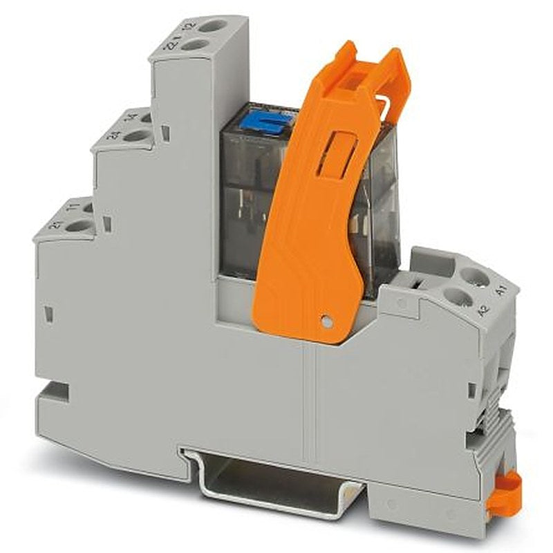 Phoenix Contact RIF-1-RSC-LDP-24DC/2X21MS Series Interface Relay, DIN Rail, 24V dc Coil, DPDT, 18mA