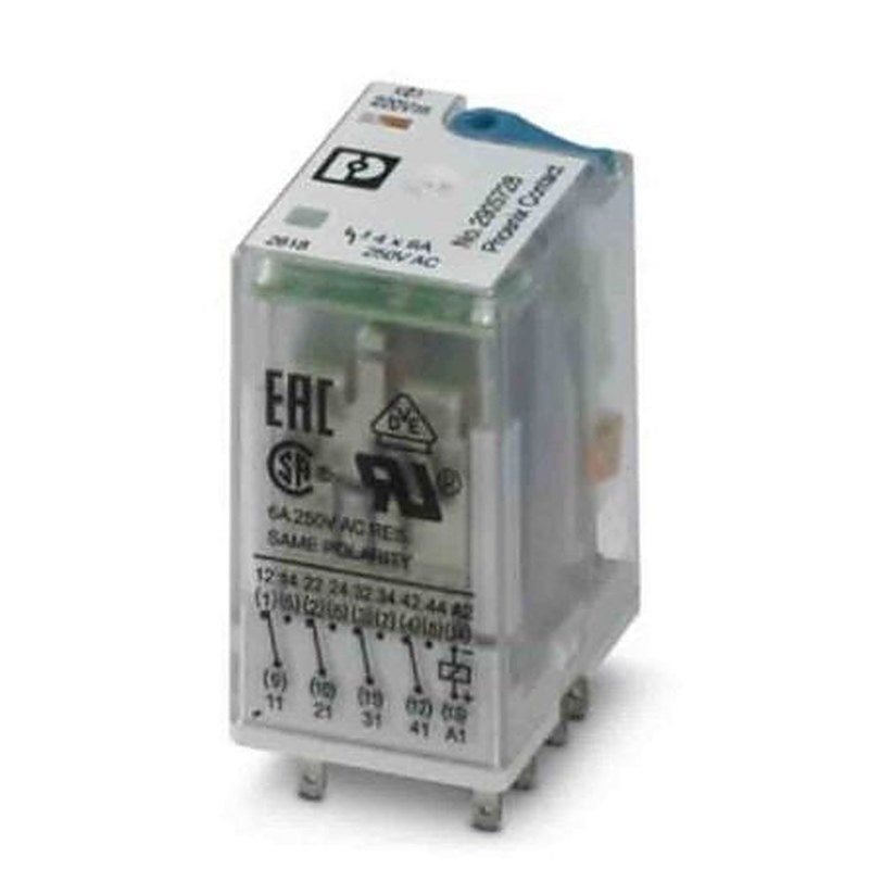 Phoenix Contact PCB Power Relay, 220V dc Coil, 6A Switching Current, 4PDT